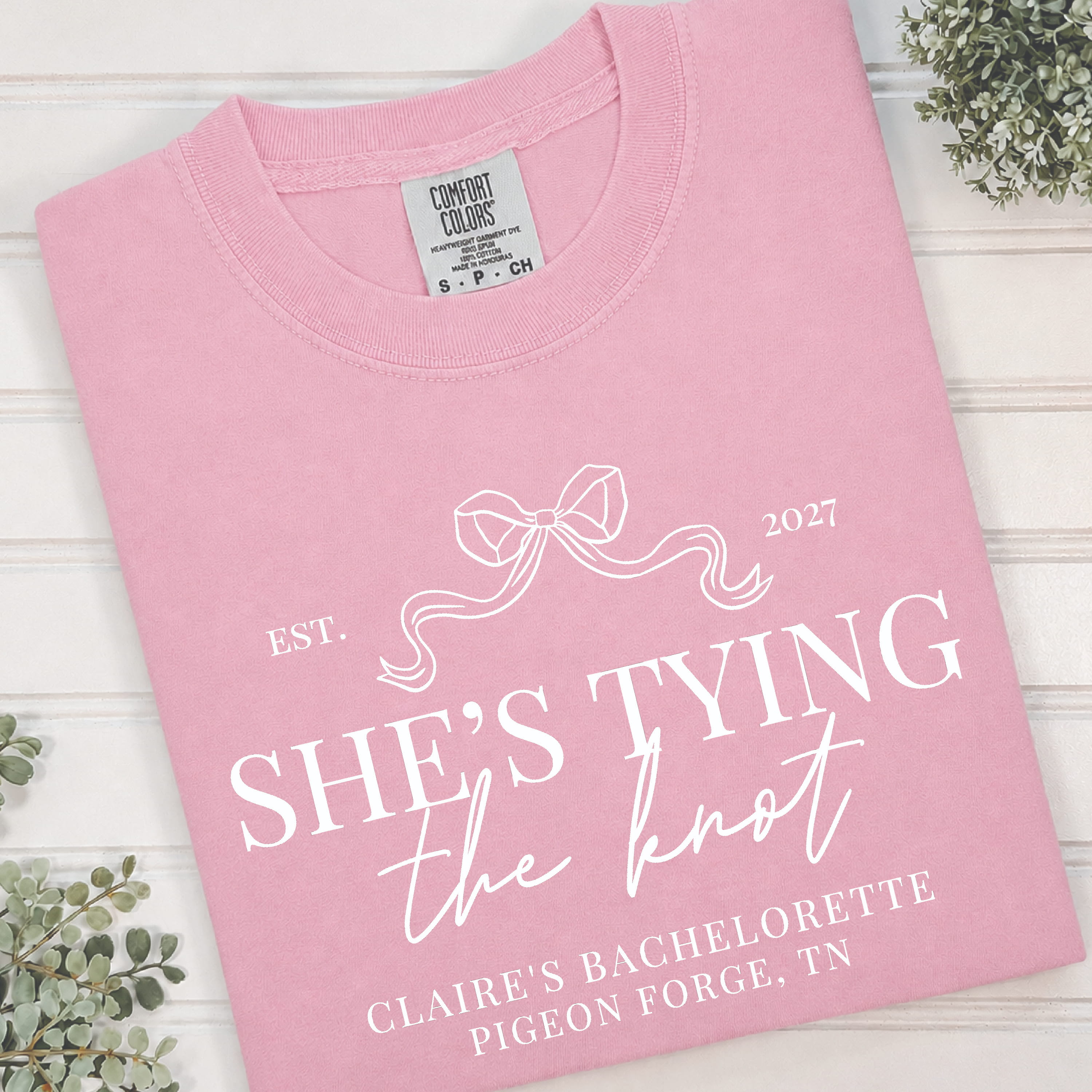 She's Tying the Knot Bachelorette T-Shirt