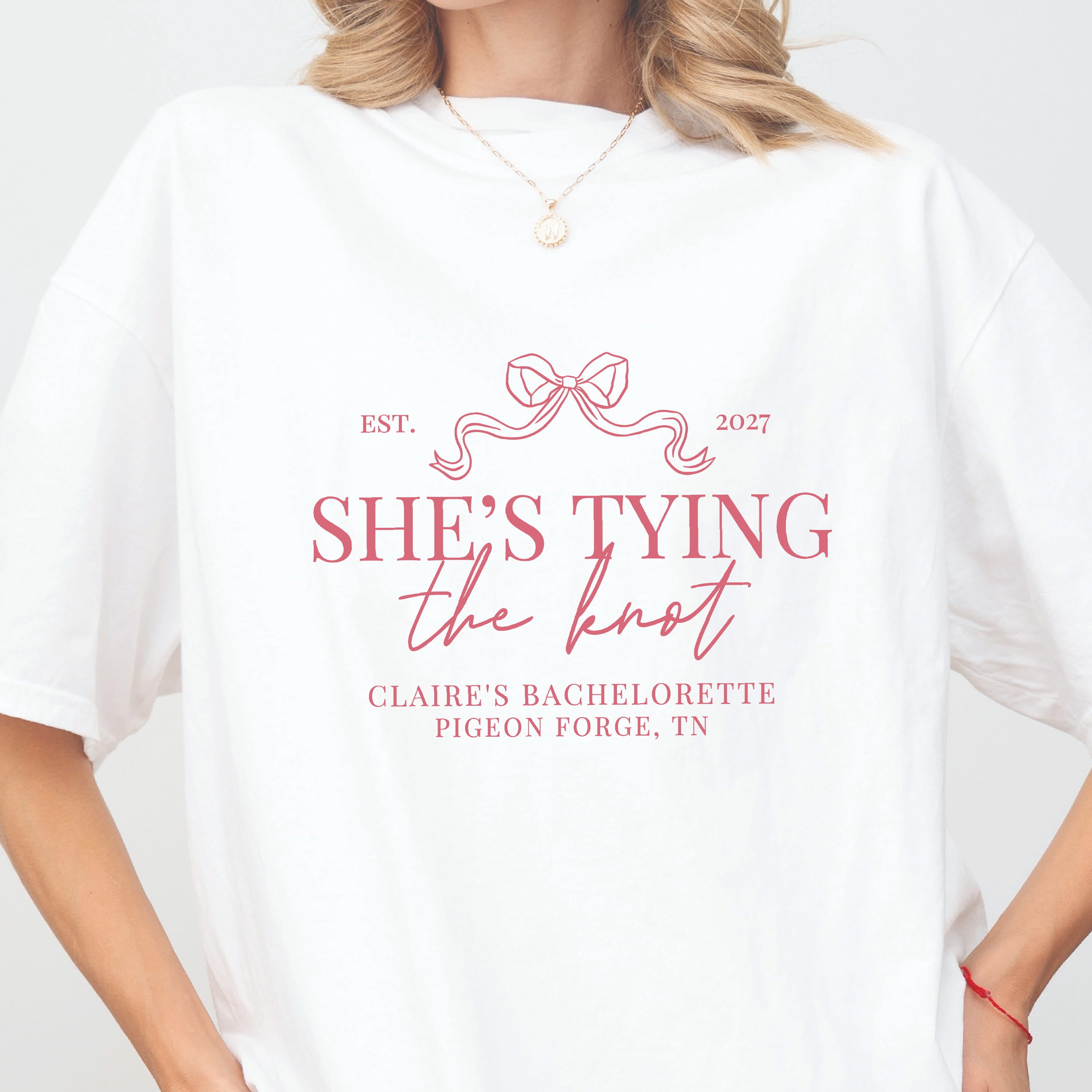 She's Tying the Knot Bachelorette T-Shirt