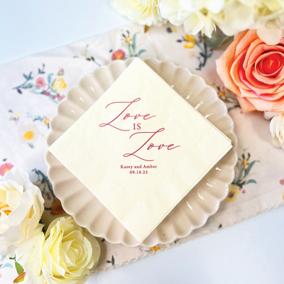 LGBTQ Wedding Napkins - More Options Available