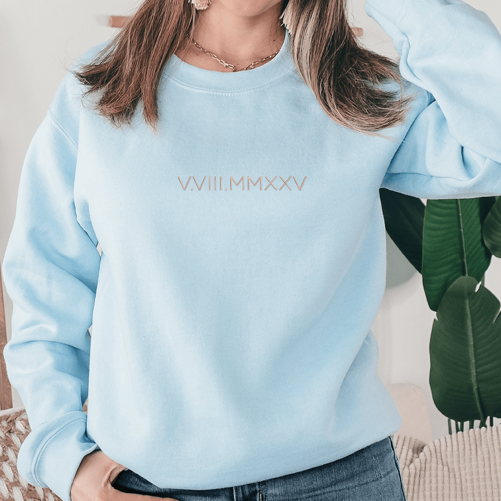 Anniversary Numerals Embroidered Sweatshirt - Sweatshirt - Embroidery