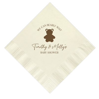 We Can Bearly Wait Baby Shower Napkins