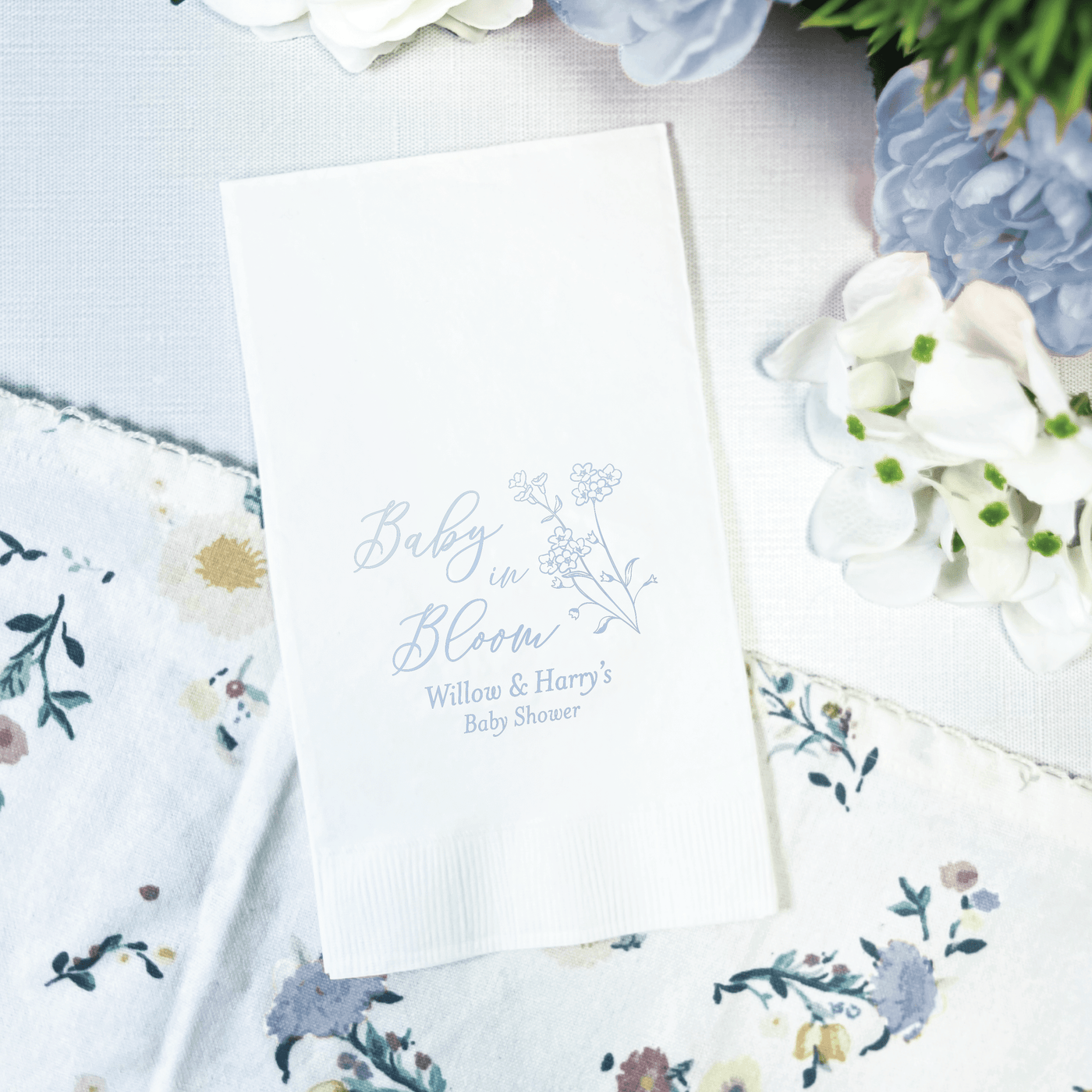 Baby In Bloom Baby Shower Napkins