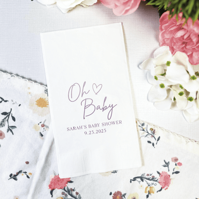 Oh Baby Personalized Baby Shower Napkins