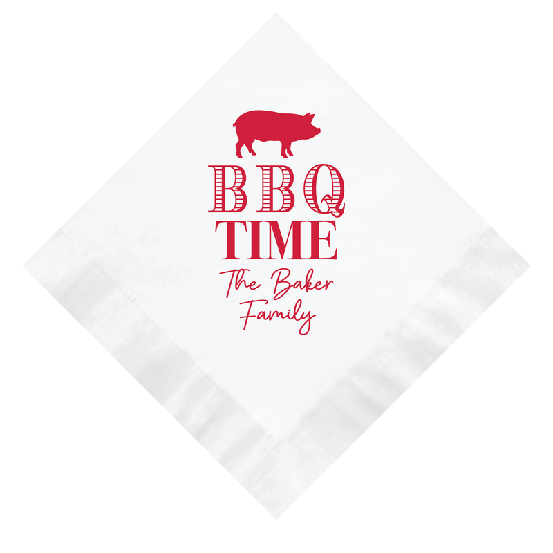 BBQ Time Backyard Cookout Napkins