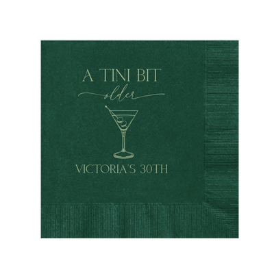A Tini Bit Older Birthday Napkins