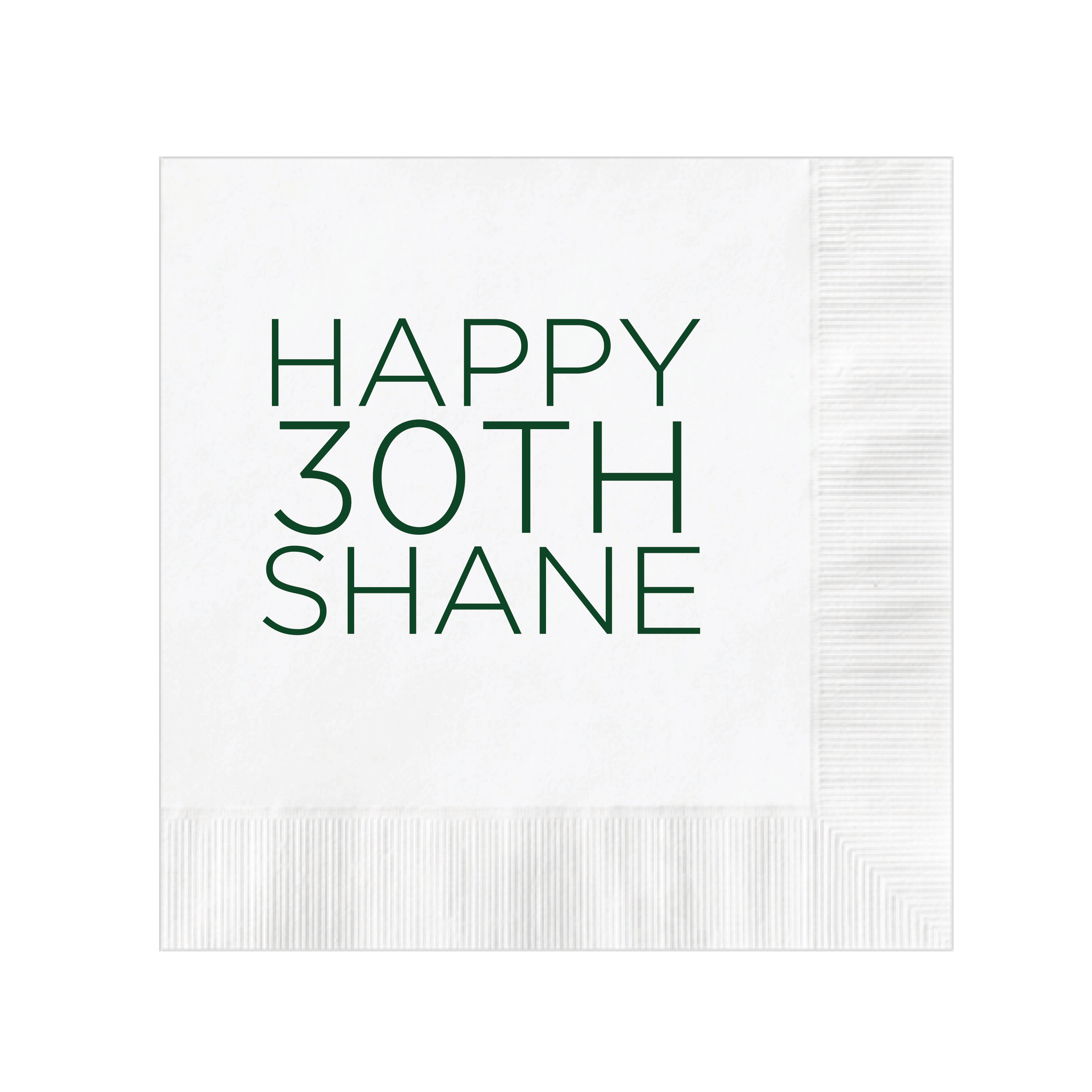 Milestone Age Birthday Napkins - Napkins - Foil Stamped