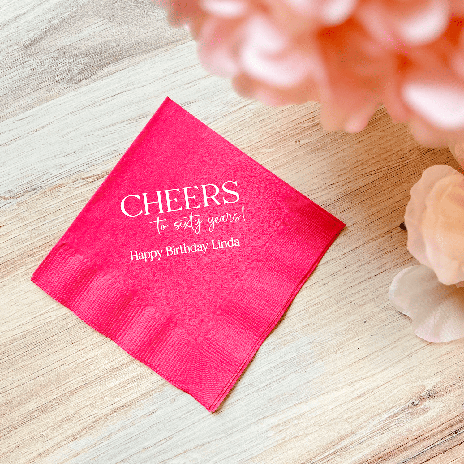Cheers to the Years Birthday Napkins - Napkins - Foil Stamped