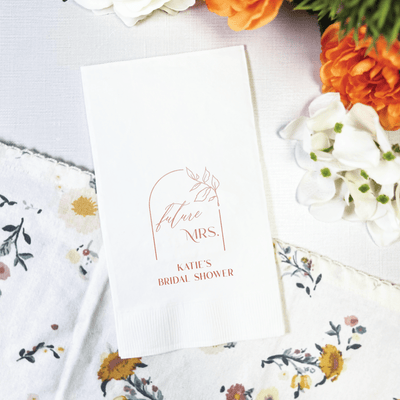 Floral Arch Future Mrs Bridal Shower Napkins