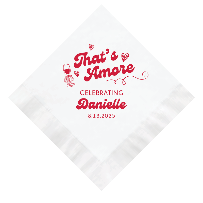 That's Amore Bridal Shower Napkins