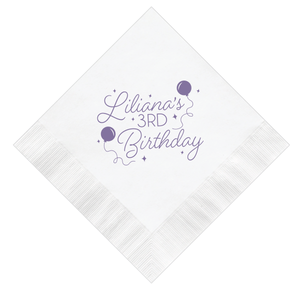 Balloons and Confetti Birthday Napkins