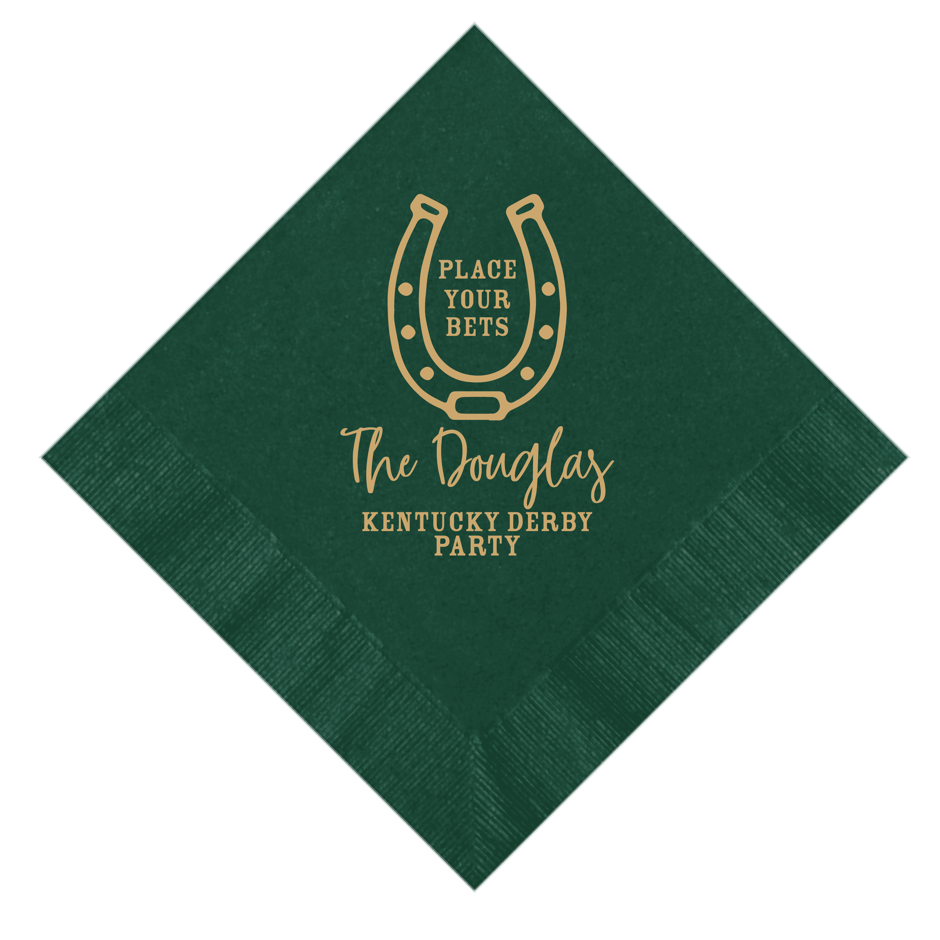 Place Your Bets Personalized Napkins - Napkins - Foil Stamped