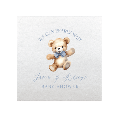 We Can Bearly Wait Full Color Napkins