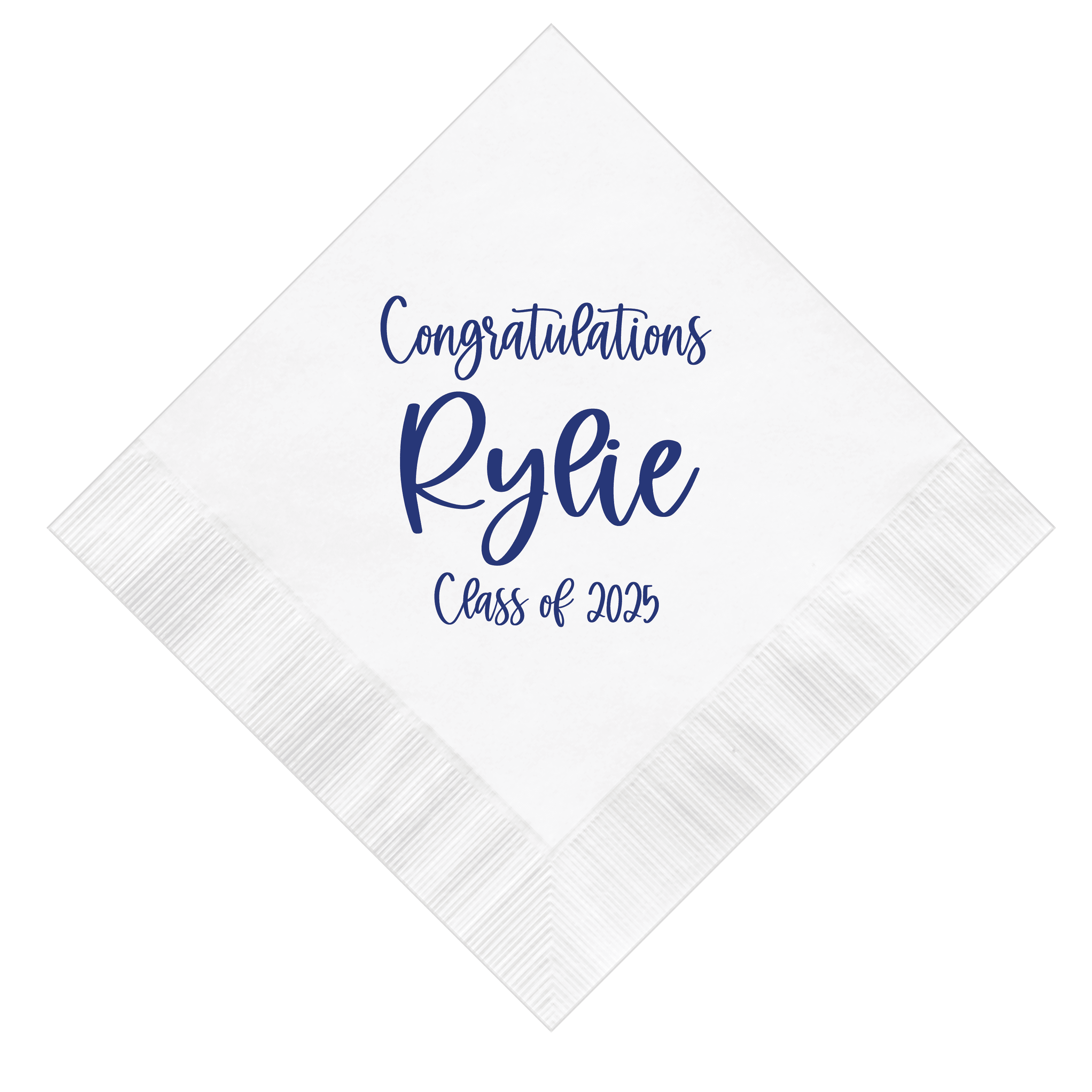 Personalized Congratulations Graduate Napkins - Napkins - Foil Stamped