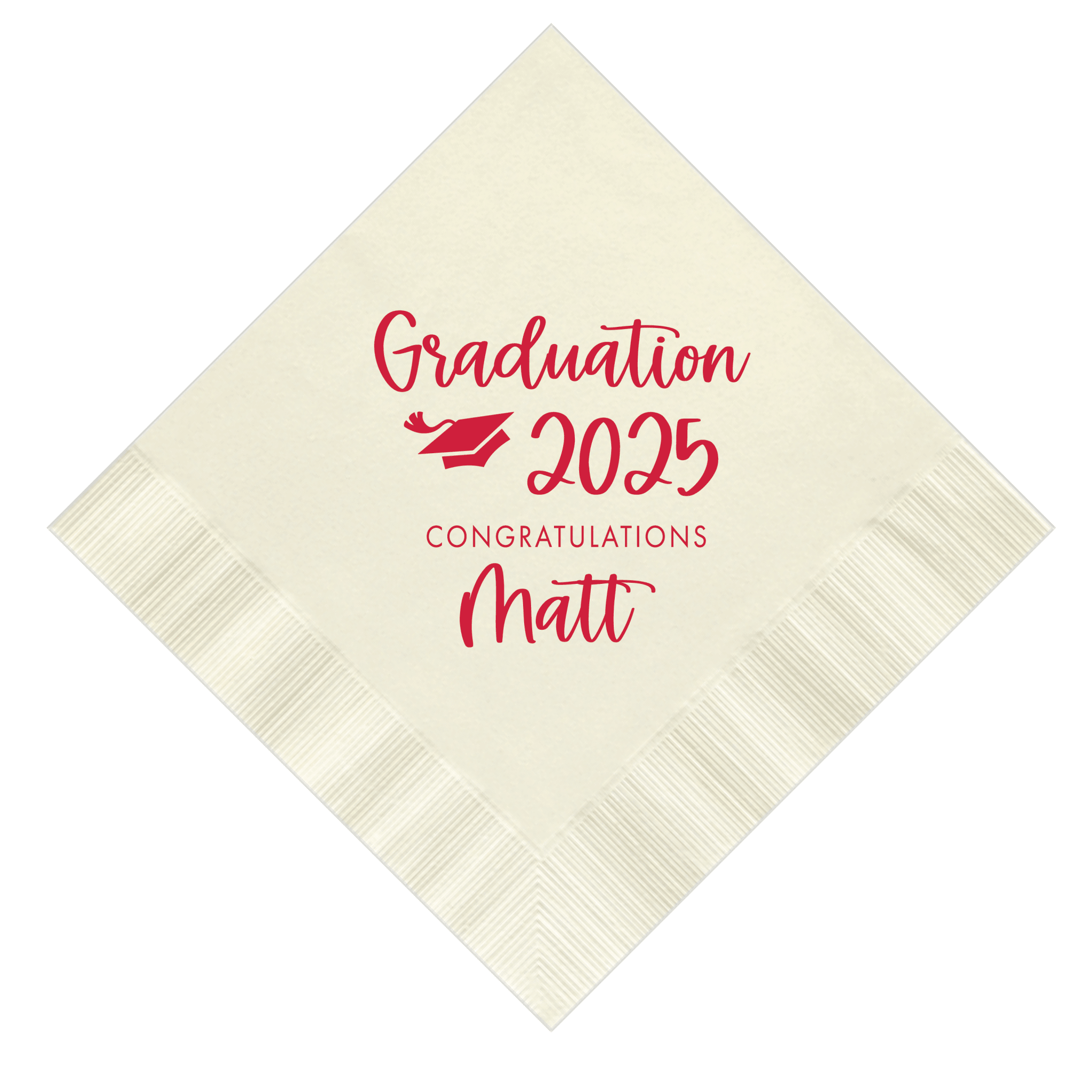 Congratulations Personalized Graduation Napkins - Napkins - Foil Stamped