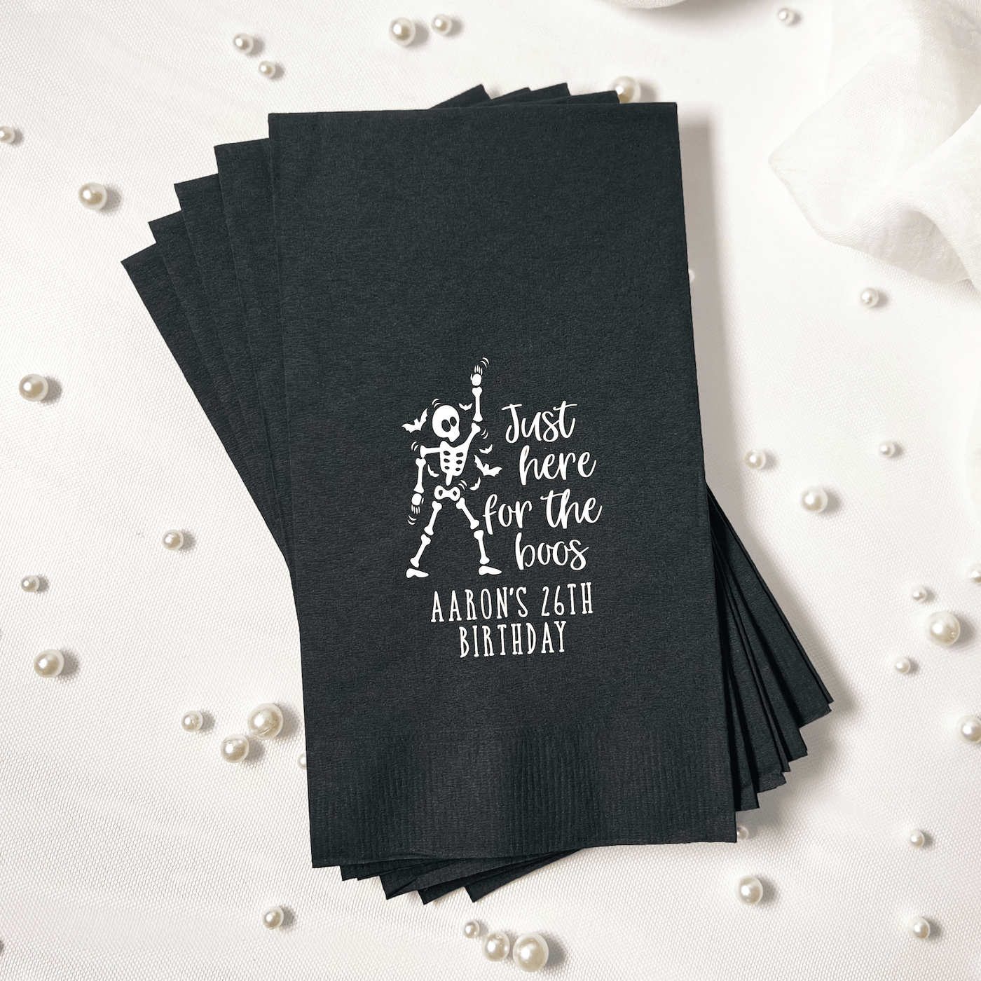 Just Here for the Boos Personalized Napkins