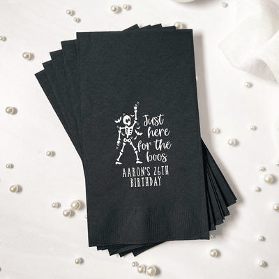 Just Here for the Boos Personalized Napkins