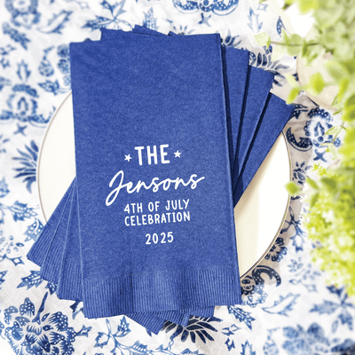 Happy 4th of July Personalized Party Napkins