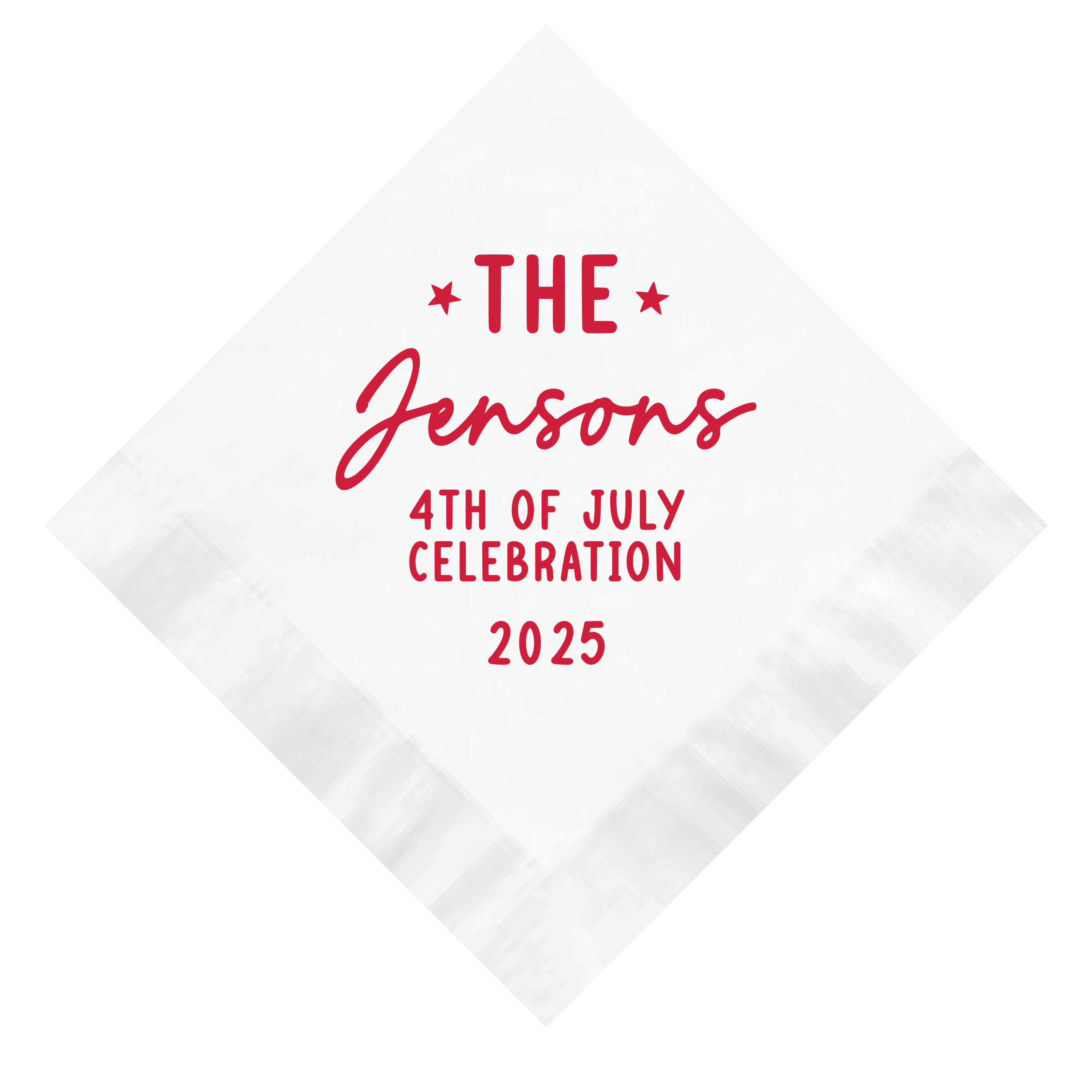 Happy 4th of July Personalized Party Napkins