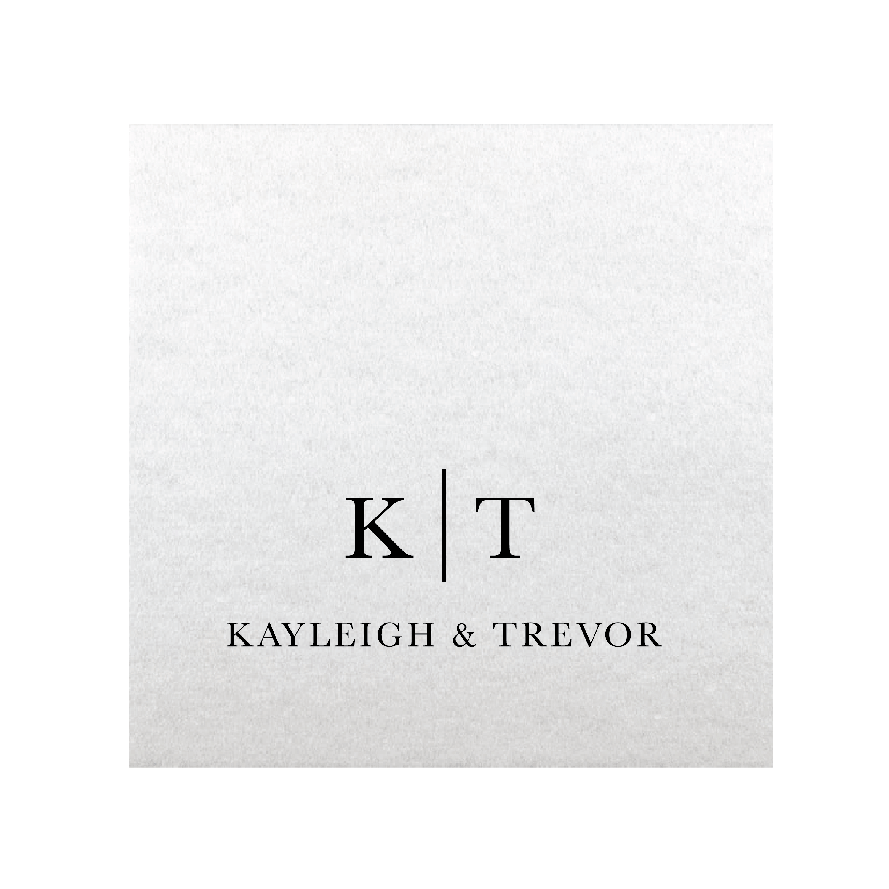 Modern Initials Wedding Premium Uncoined Napkins - Napkins - Linun Foil Stamped