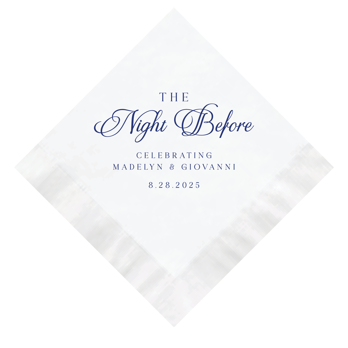 Elegant Night Before Rehearsal Dinner Wedding Napkins