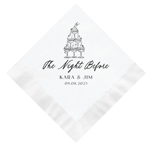 Sip the Night Before Rehearsal Dinner Wedding Napkins