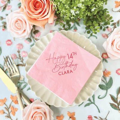 Star of the Day Birthday Napkins - Napkins - Foil Stamped