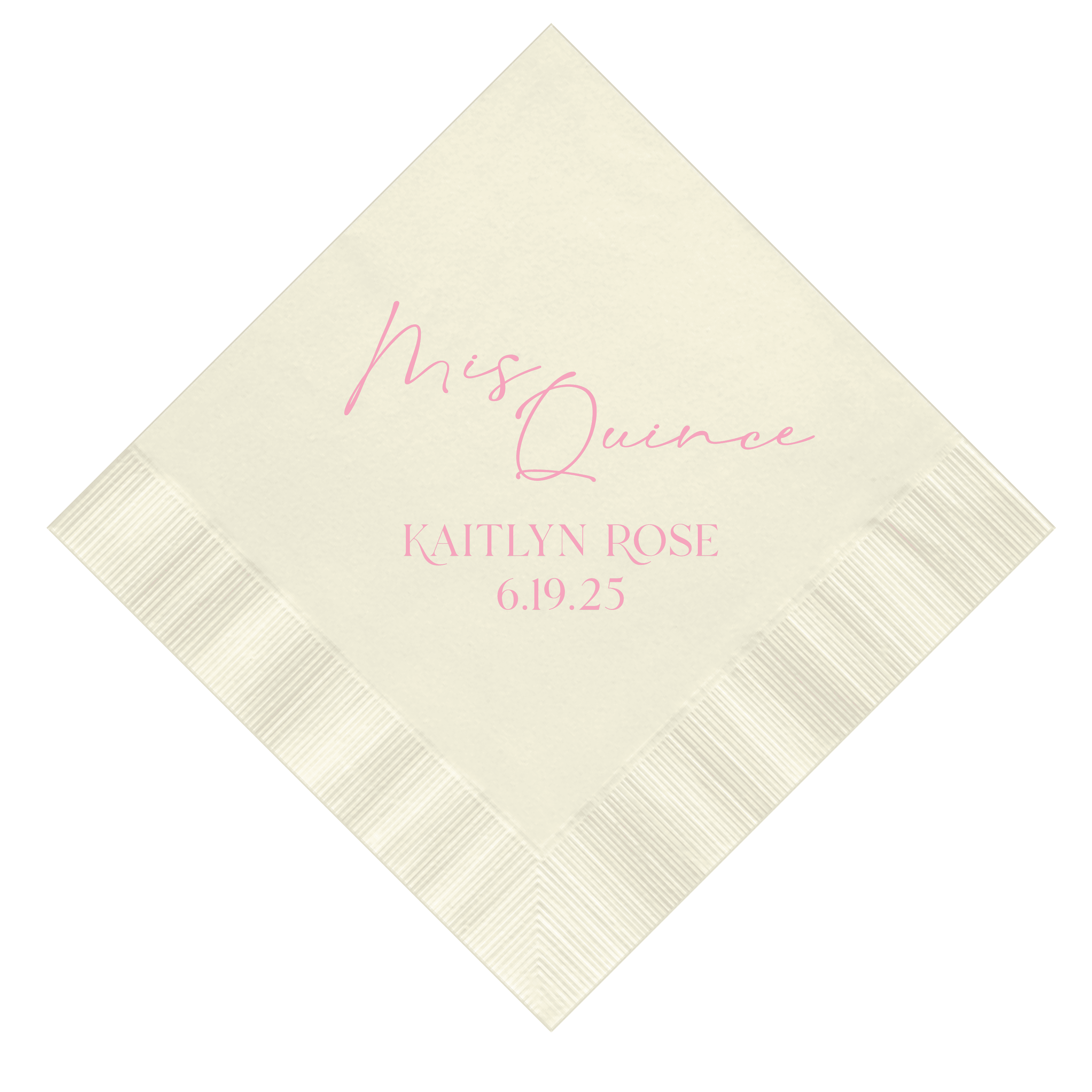 Mis Quince Magic Birthday Napkins - Napkins - Foil Stamped