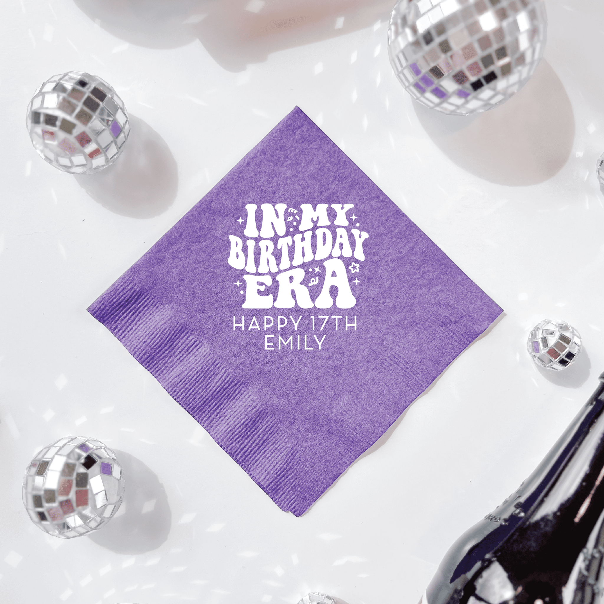 Birthday Era Personalized Napkins - Napkins - Foil Stamped