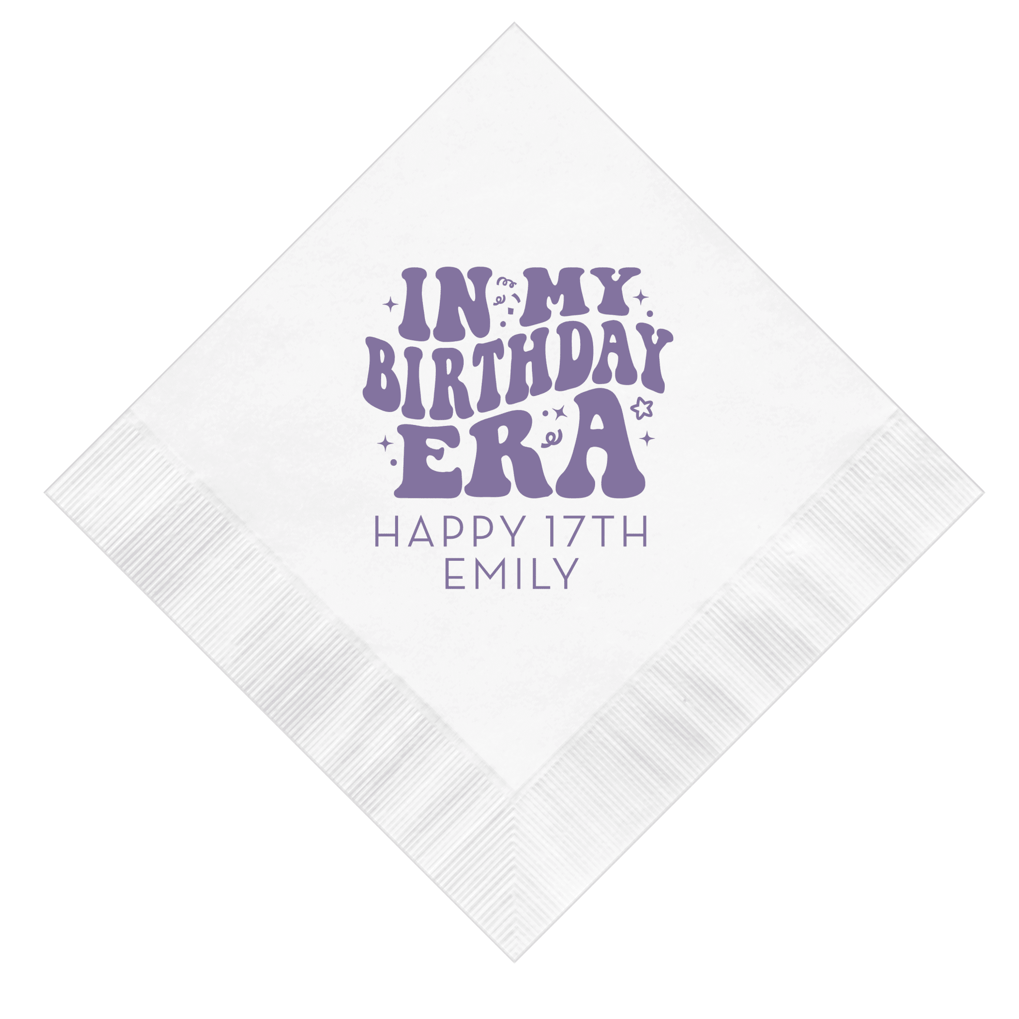 Birthday Era Personalized Napkins - Napkins - Foil Stamped
