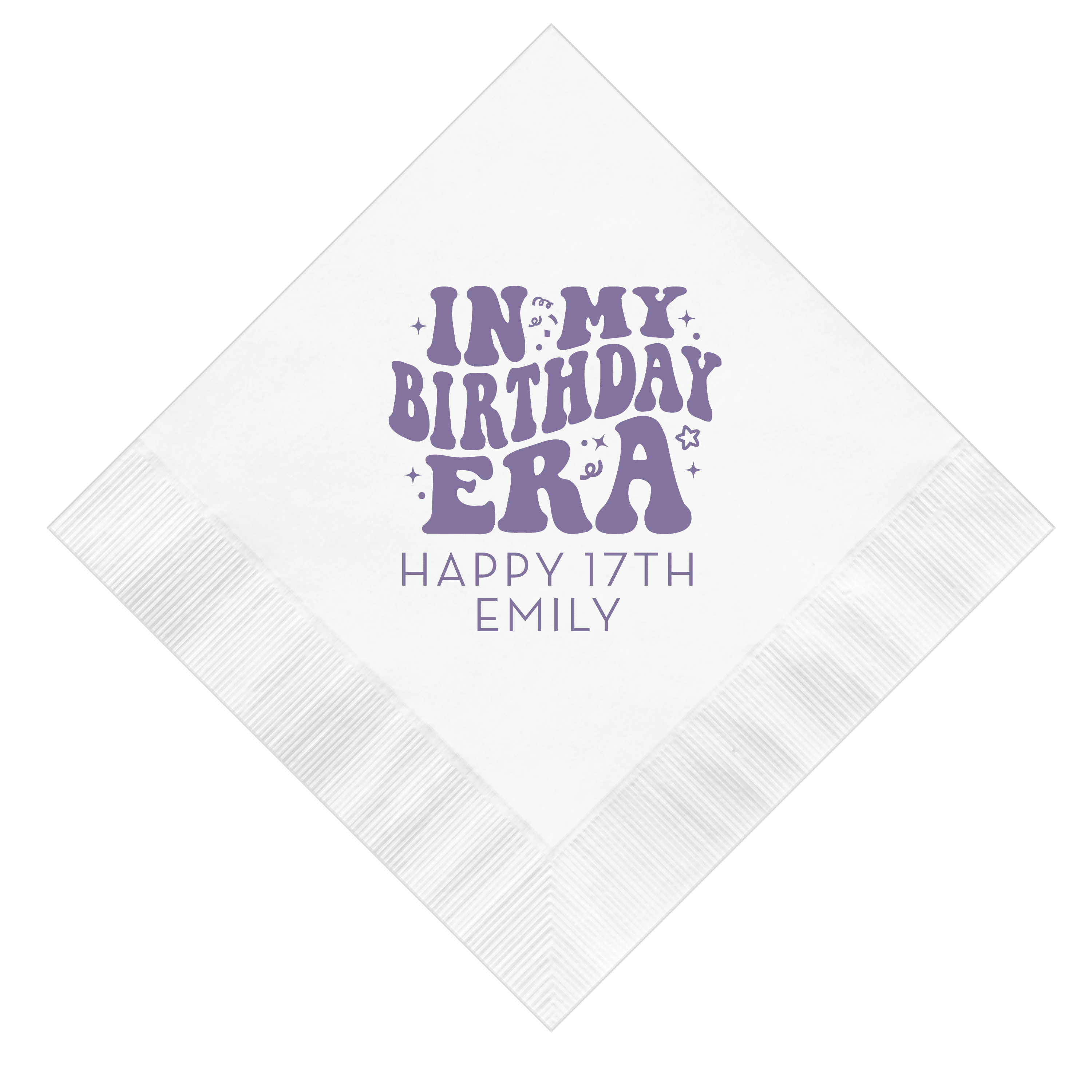 Birthday Era Personalized Napkins - Napkins - Foil Stamped