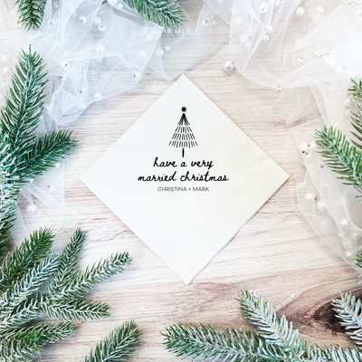 Have A Very Married Christmas Wedding Napkins