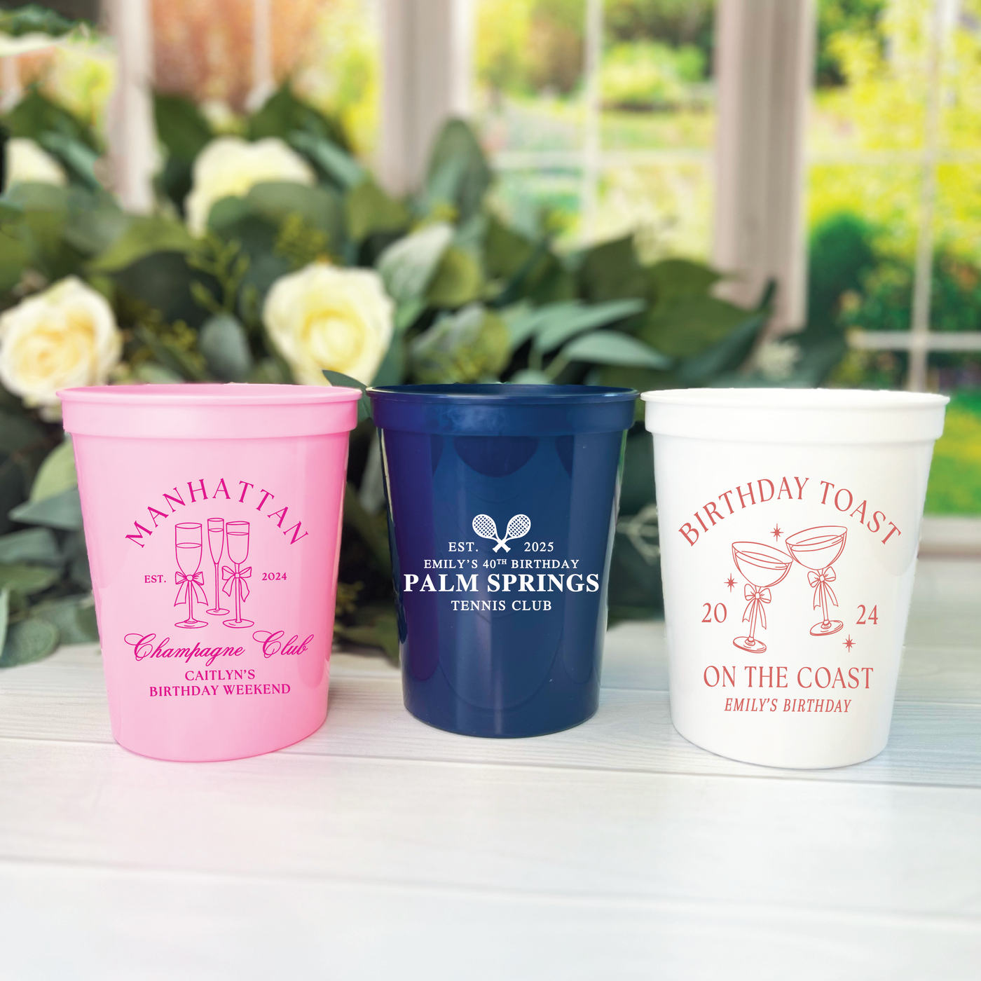 Girl's Trip Birthday Stadium Cups