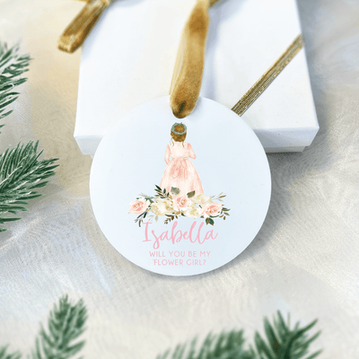 Flower Girl Proposal Ornament