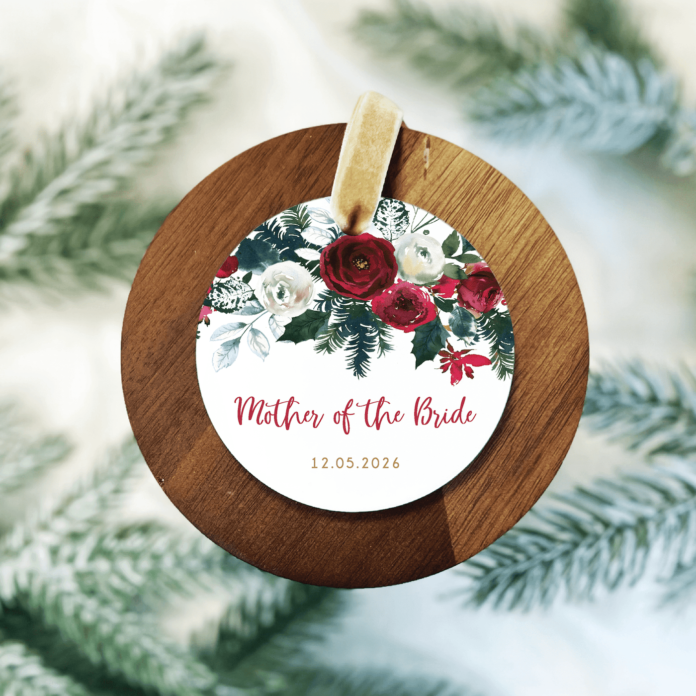 Mother of the Bride Christmas Ornament