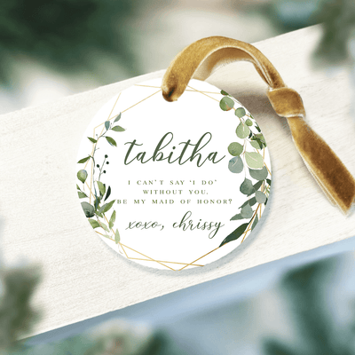 Custom Bridal Party Proposal Ornament