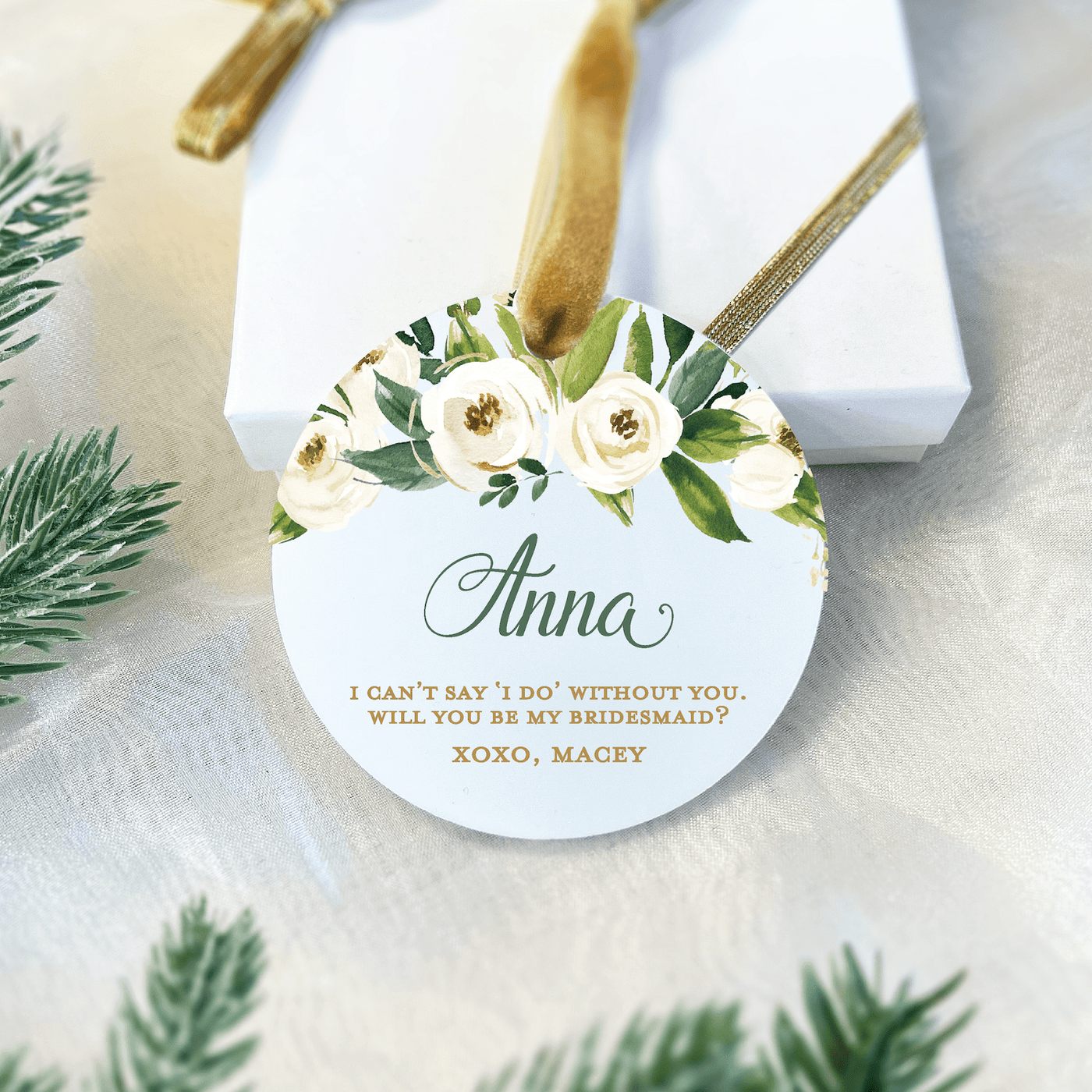 Bridal Party Proposal Keepsake Ornament