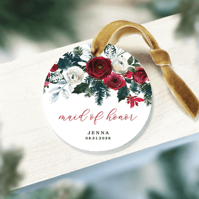 Personalized Bridal Party Ornament