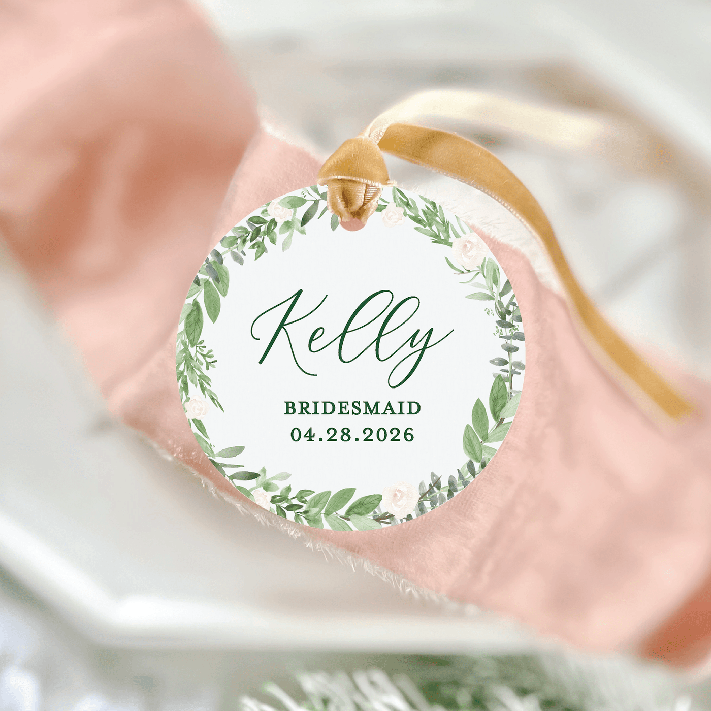 Custom Wedding Party Ornaments