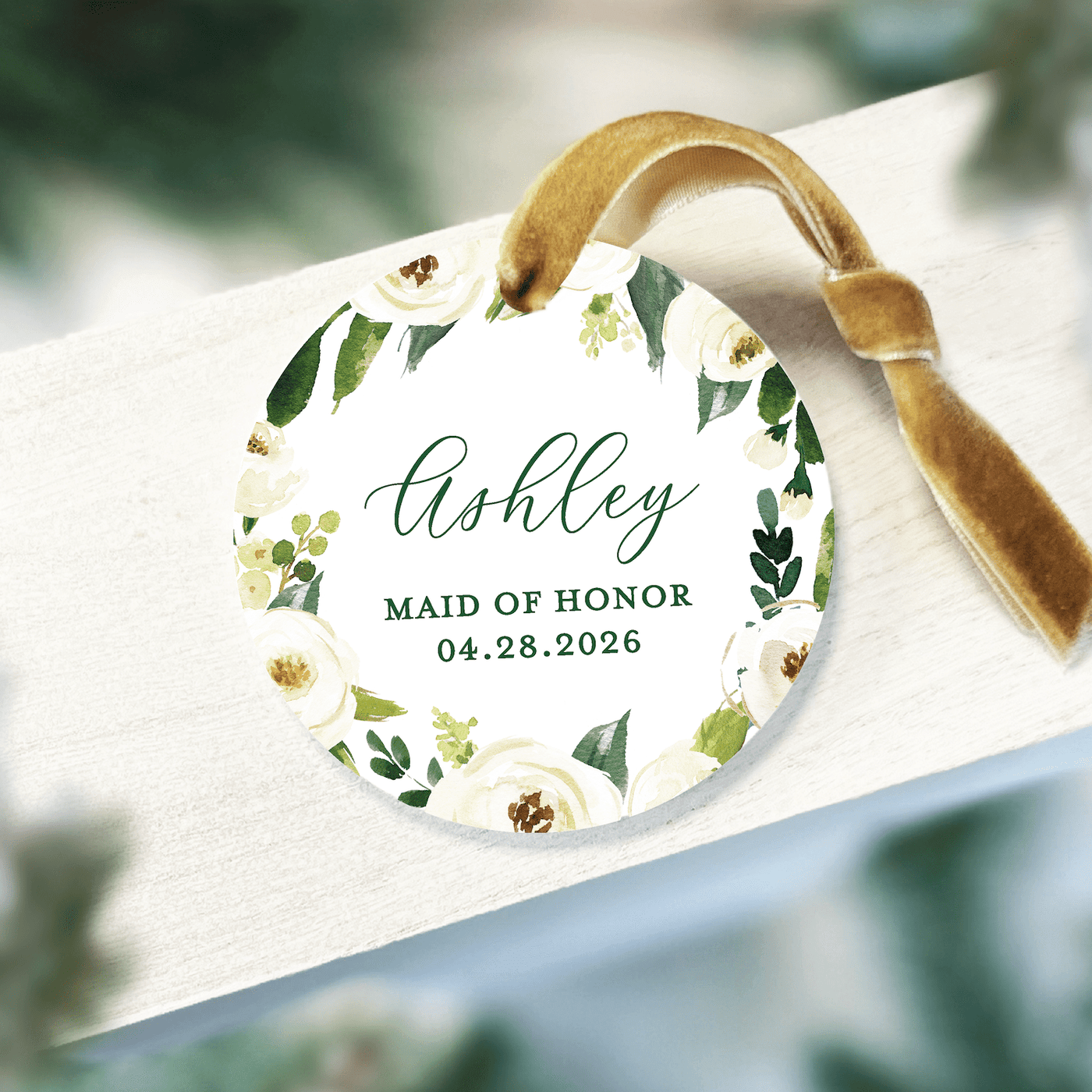 Bridal Party Acrylic Ornament