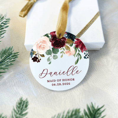 Maid of Honor Acrylic Ornament