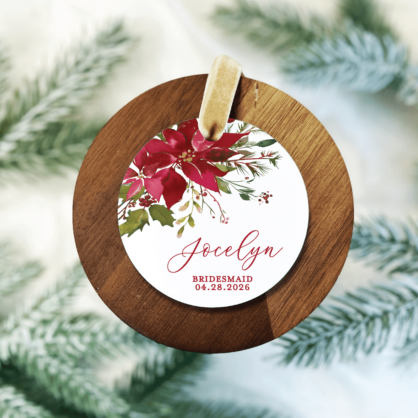 Custom Wedding Party Proposal Ornament