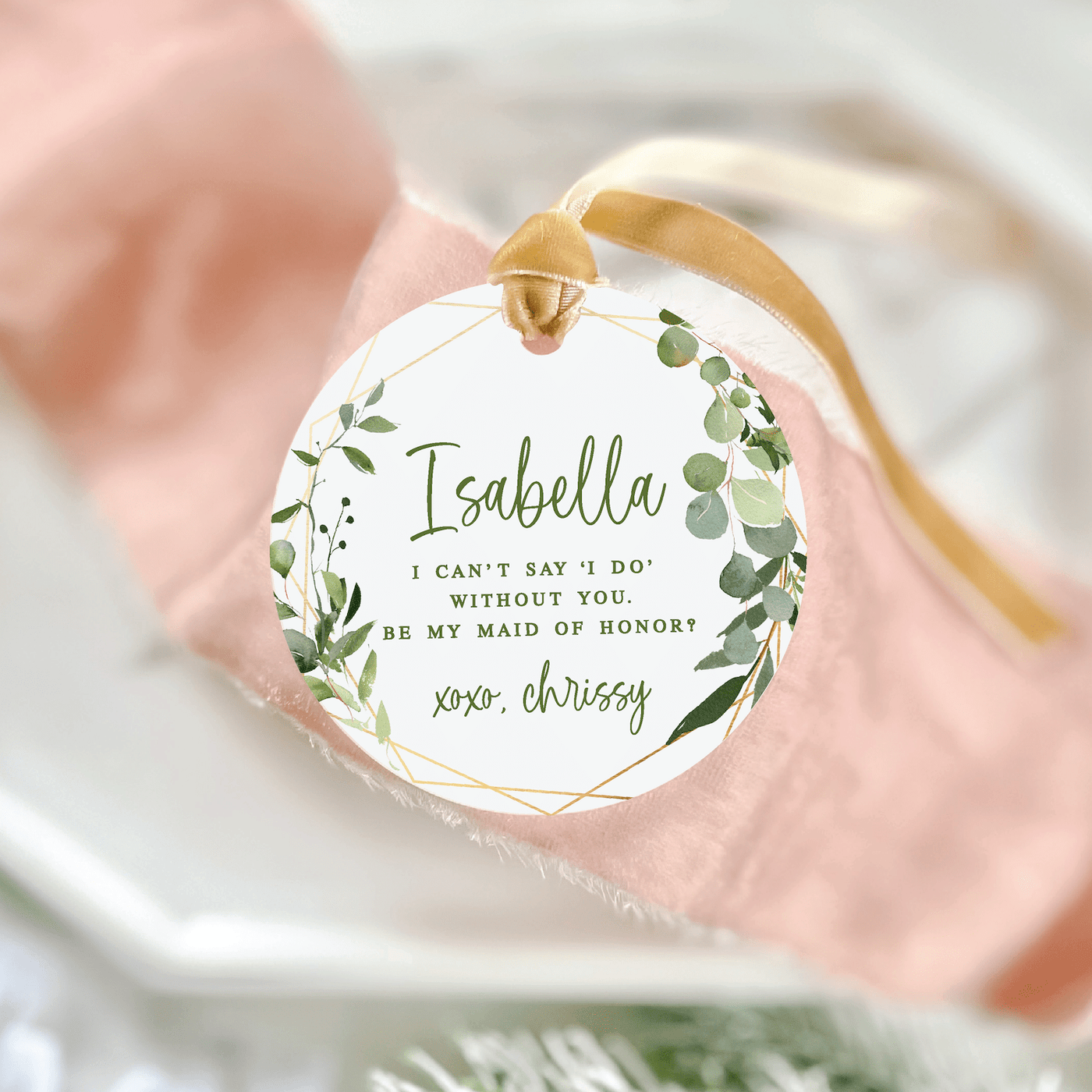 Bridesmaid Proposal Keepsake Ornament