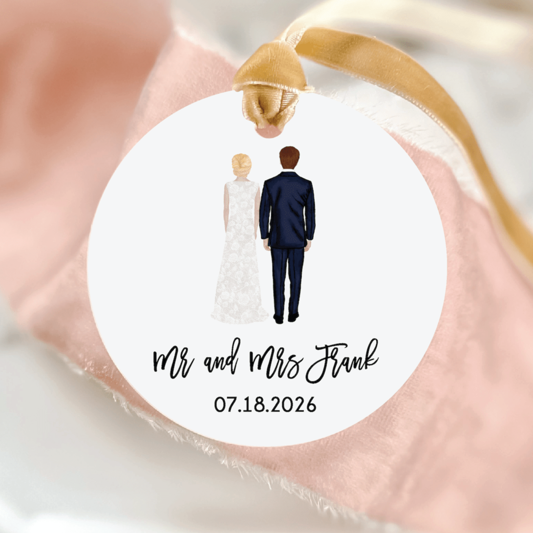 First Married Christmas Wedding Christmas Ornament