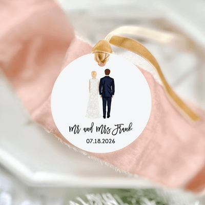 First Married Christmas Wedding Christmas Ornament