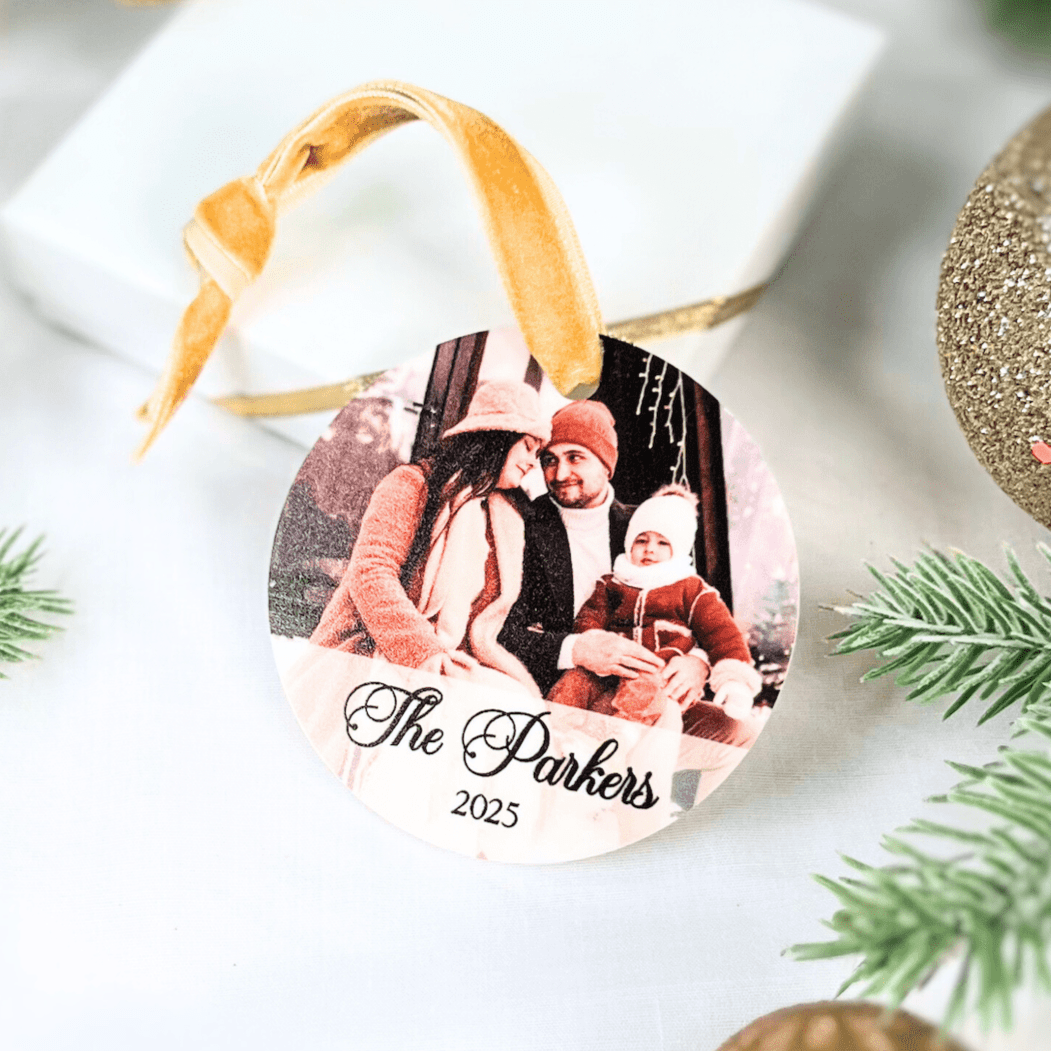 Family Photo Acrylic Ornament