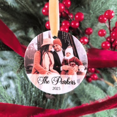 Family Photo Acrylic Ornament