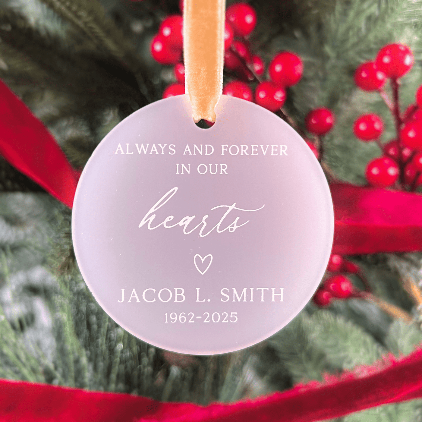 Always in Our Hearts Memorial Ornament
