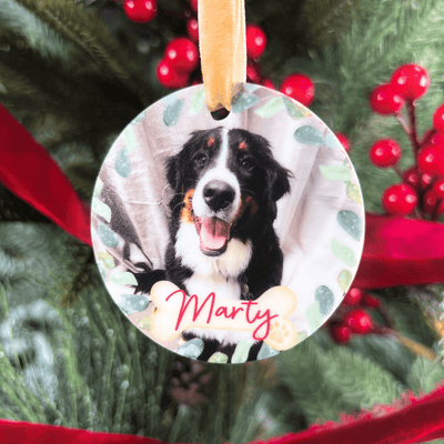 Pet Photo Wreath Acrylic Ornament