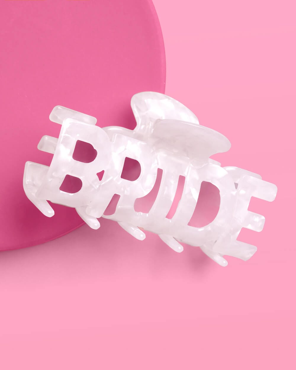 Bride Claw Clip - white acrylic claw clip