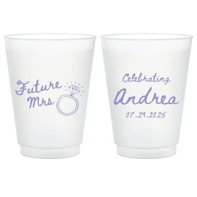 Future Mrs Bridal Shower Frosted Plastic Cups